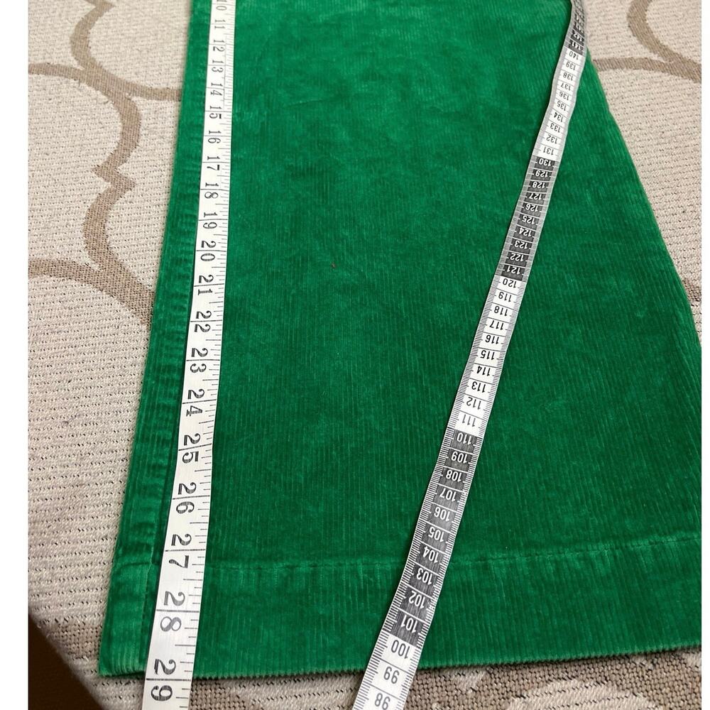Boden Green Corduroy Wide Leg Trousers Patch Front Pockets Women’s Size 12 - Picture 5 of 14